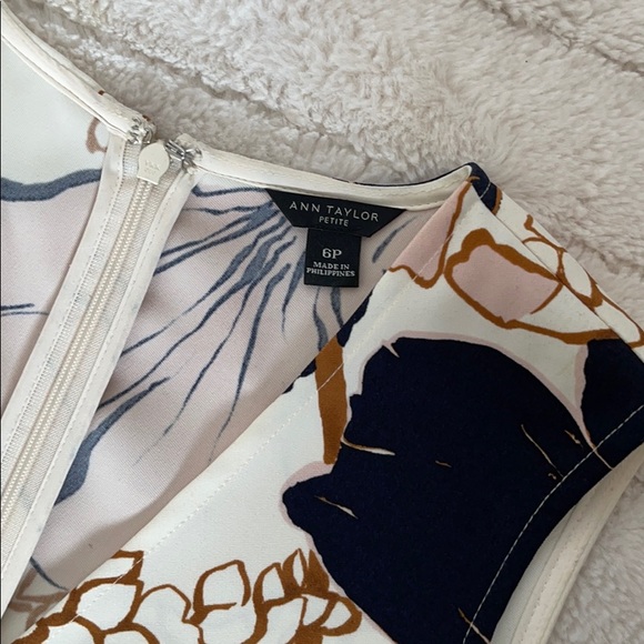 Ann Taylor Flare Dress with Pleats - Picture 4 of 5